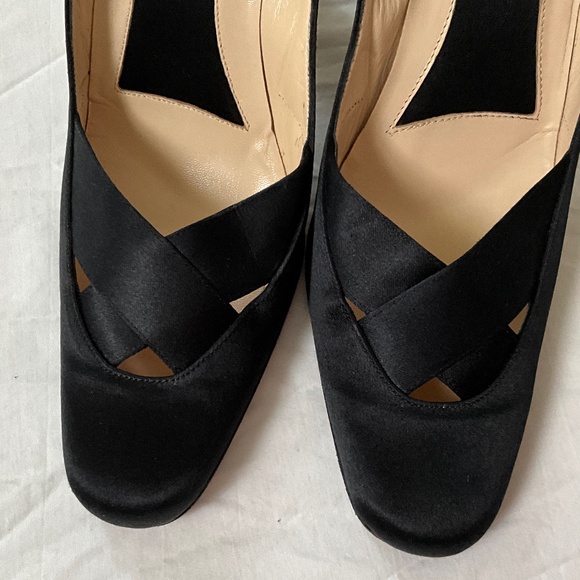 GUCCI Satin Pumps Heels Black Size 9.5 - Picture 15 of 16
